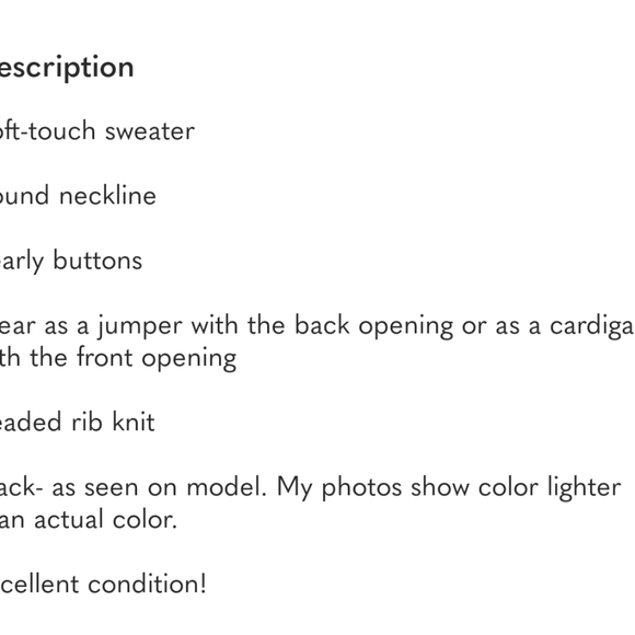 Sezane Black Gaspard Cardigan Sweater - Picture 10 of 10